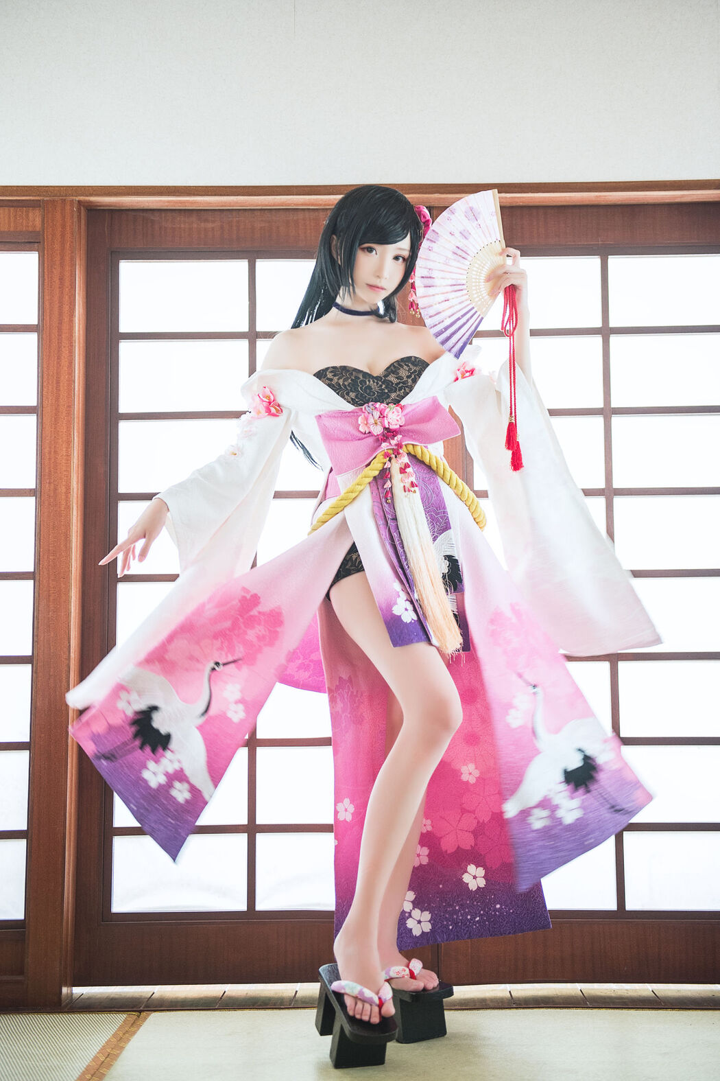 [COS Welfare] Long Legs Coser Qingqingzi Js - Town Magic Song Ye Ying + Tamamo Front