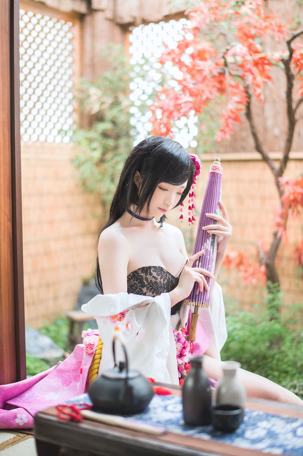 [COS Welfare] Long Legs Coser Qingqingzi Js - Town Magic Song Ye Ying + Tamamo Front