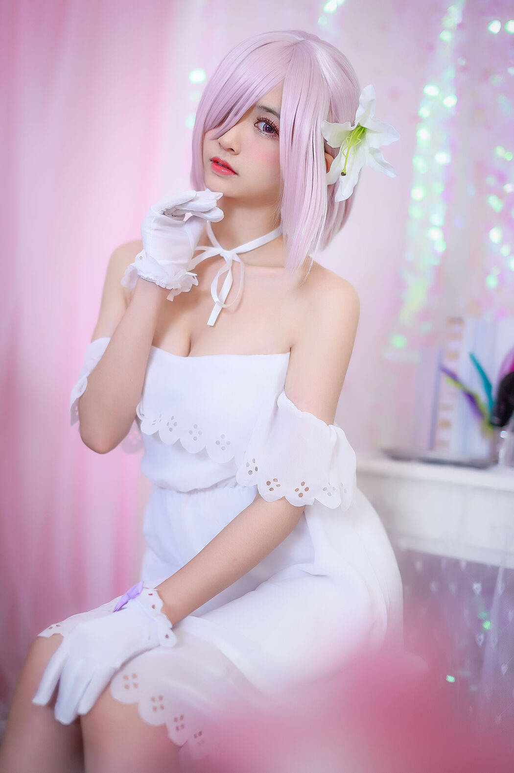 Popular Coser Eel Fei Er "Ma Xiu White Dress"