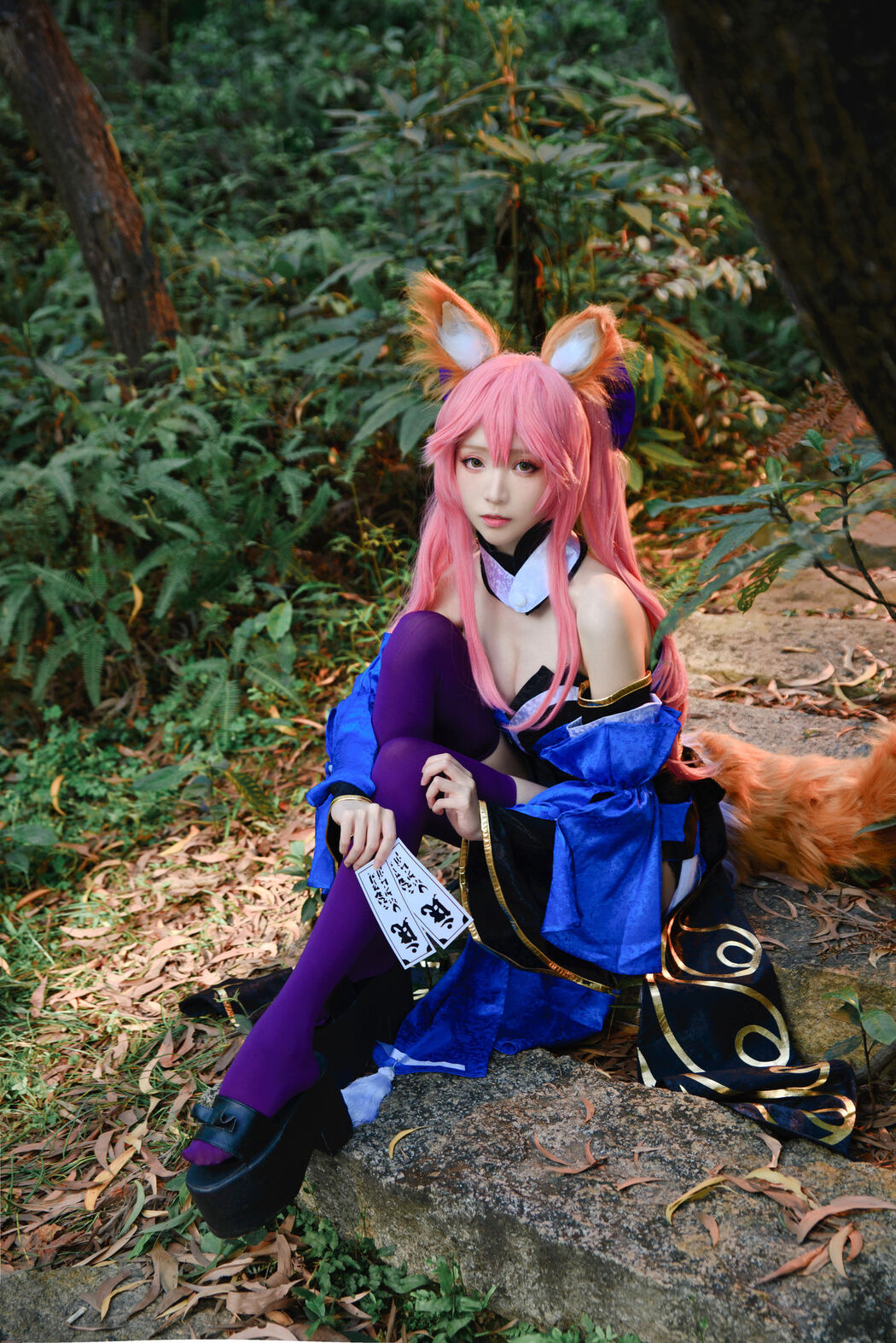 [COS Welfare] Long Legs Coser Qingqingzi Js - Town Magic Song Ye Ying + Tamamo Front