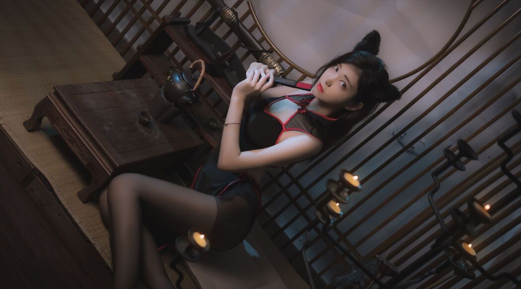 [网红Coser] Nantao Momoko "Black Cheongsam"