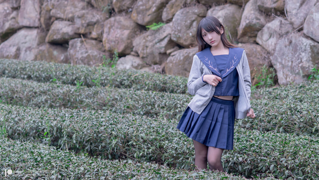 COSER Xiaoding "JK Uniform + Sailor Bunny Outside Shooting" [Fantasy Factory]