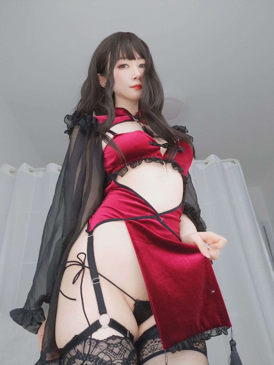 [COS Welfare] Miss Coser Baiyin - Red Velvet Cheongsam