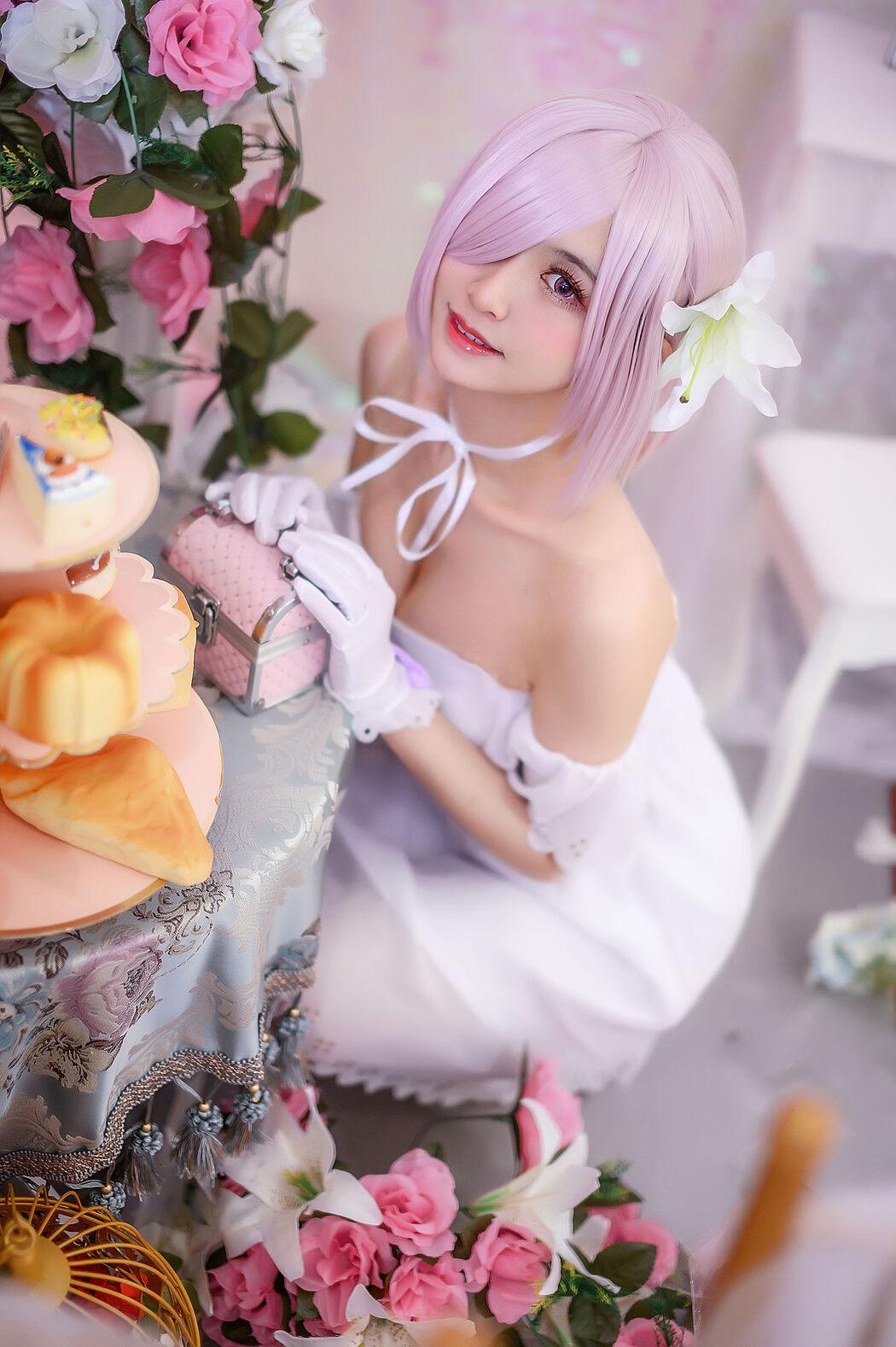 Popular Coser Eel Fei Er "Ma Xiu White Dress"