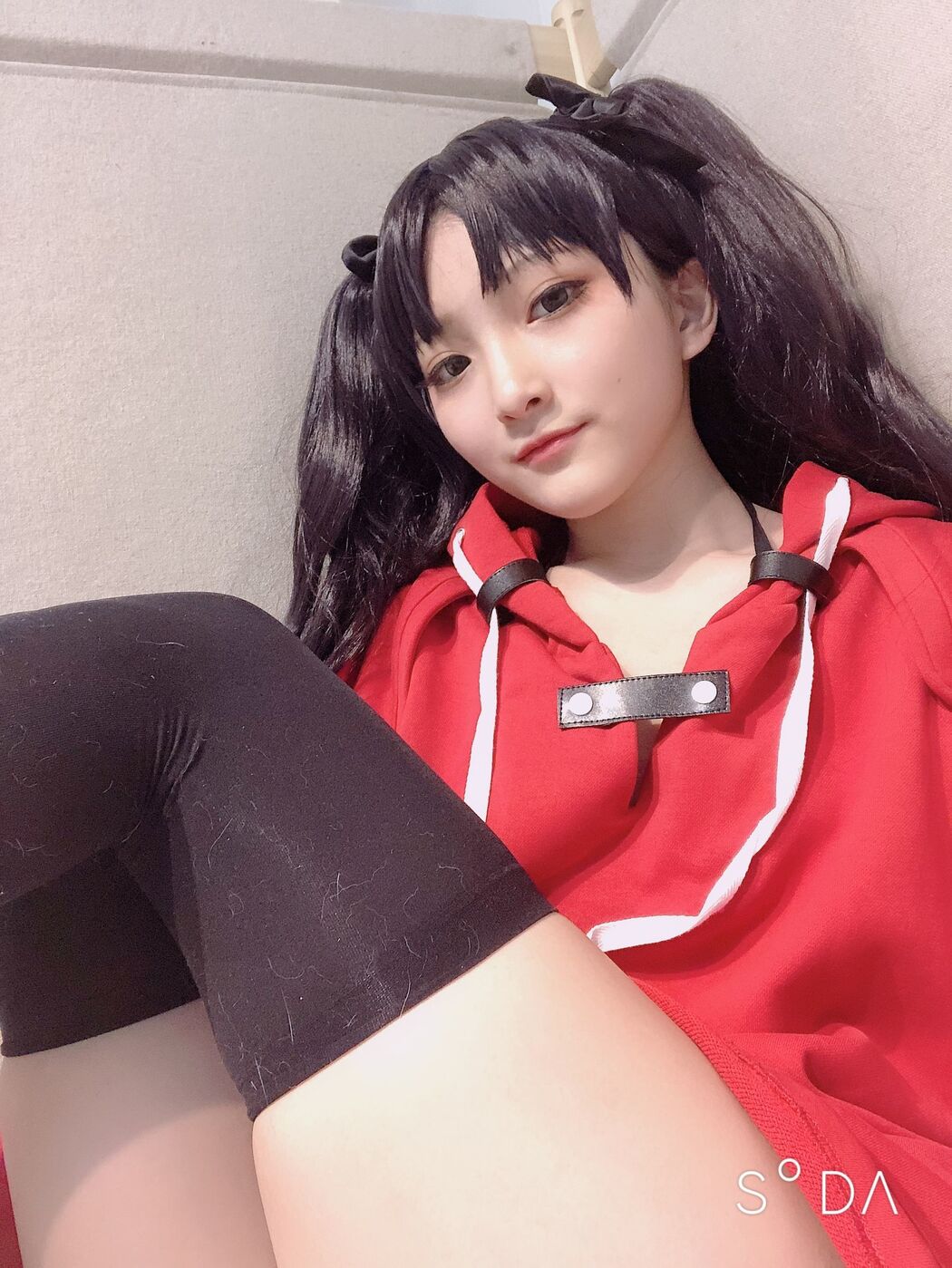 COSER Xiaoding "Bicycle Girl Vinyl Sexy Net Shirt" [Fantasy Factory]