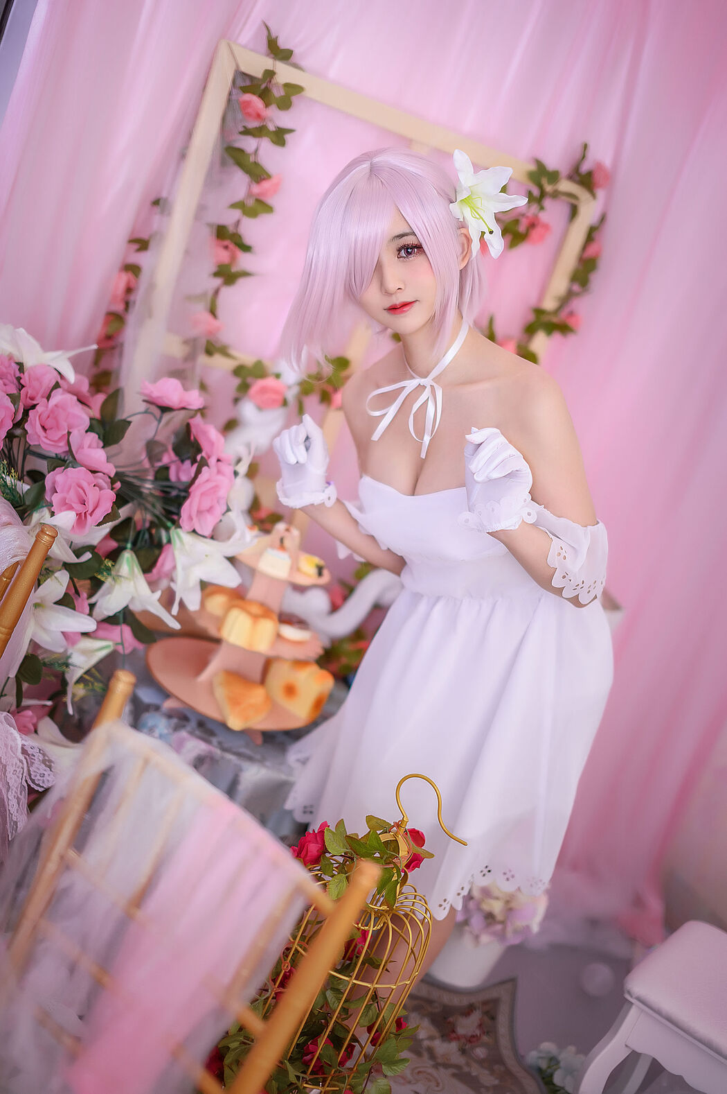 Popular Coser Eel Fei Er "Ma Xiu White Dress"
