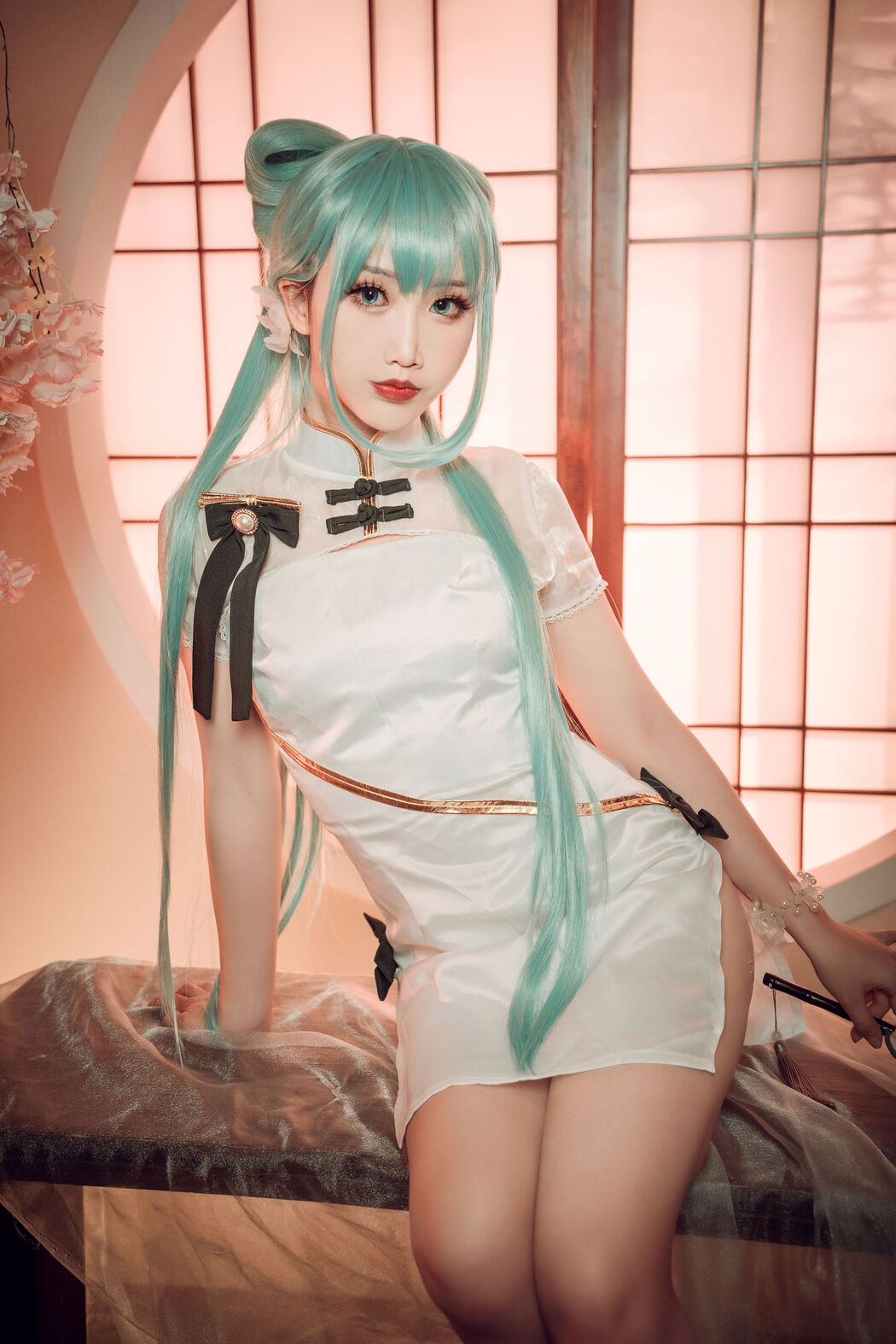 [COS Welfare] Cute and Popular Coser Noodle Fairy - Hatsune Cheongsam