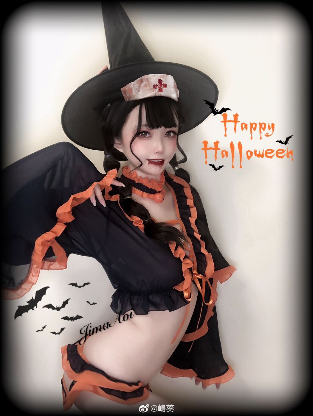 Weibo Coser Shima Aoi "Halloween Little Devil" Cover Photo