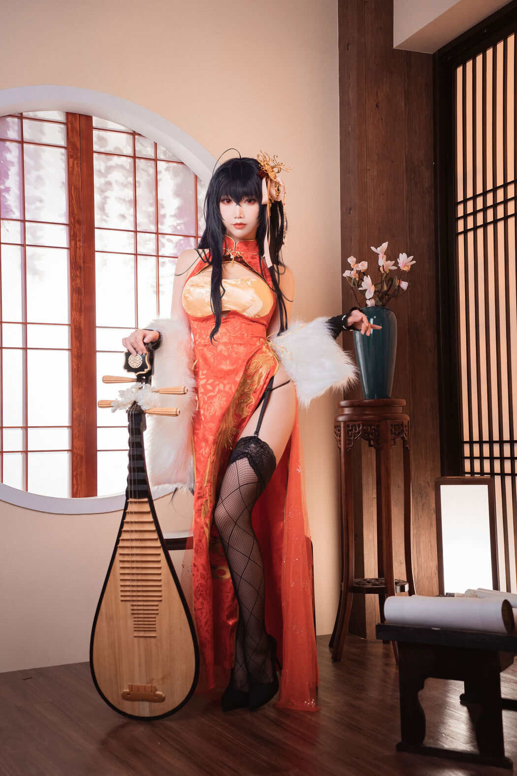 [COS Welfare] Cute and Popular Coser Noodle Fairy - Dafeng Cheongsam