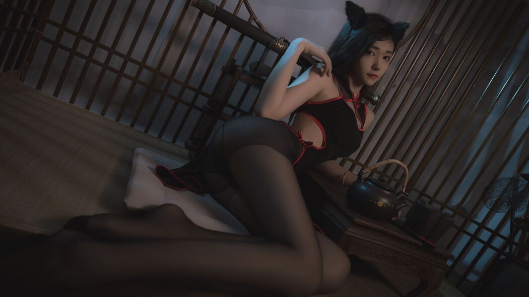 [网红Coser] Nantao Momoko "Black Cheongsam"