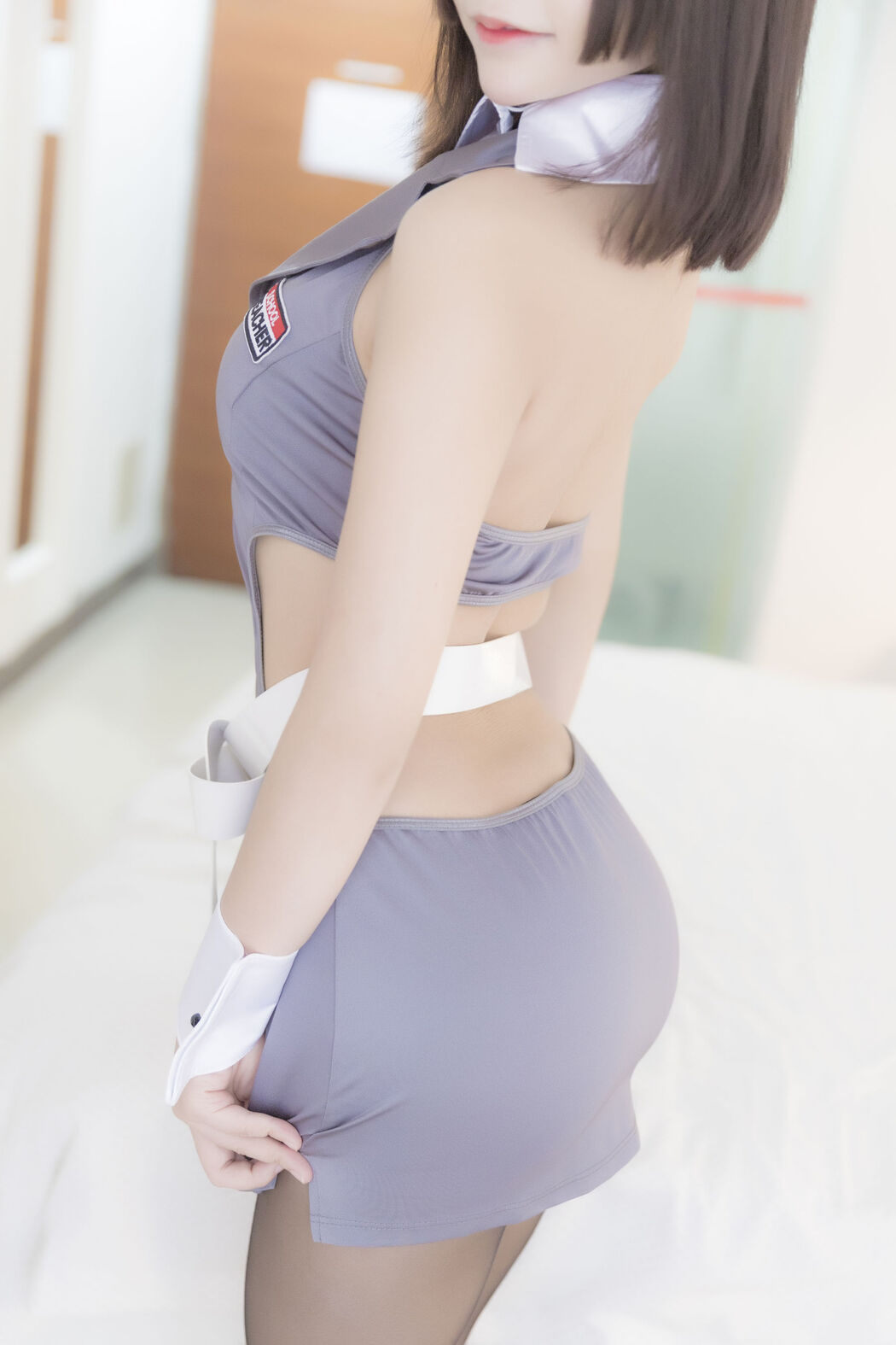 [网红美女Coser] Hold Mo Zi aa "Black Silk Uniform"