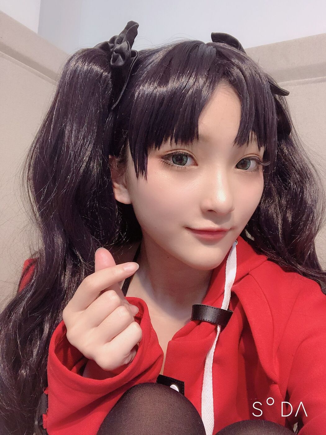 COSER Xiaoding "Bicycle Girl Vinyl Sexy Net Shirt" [Fantasy Factory]