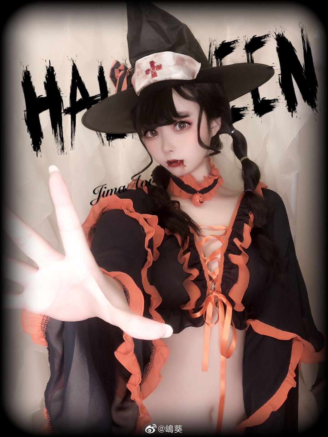Weibo Coser Shima Aoi "Halloween Little Devil"