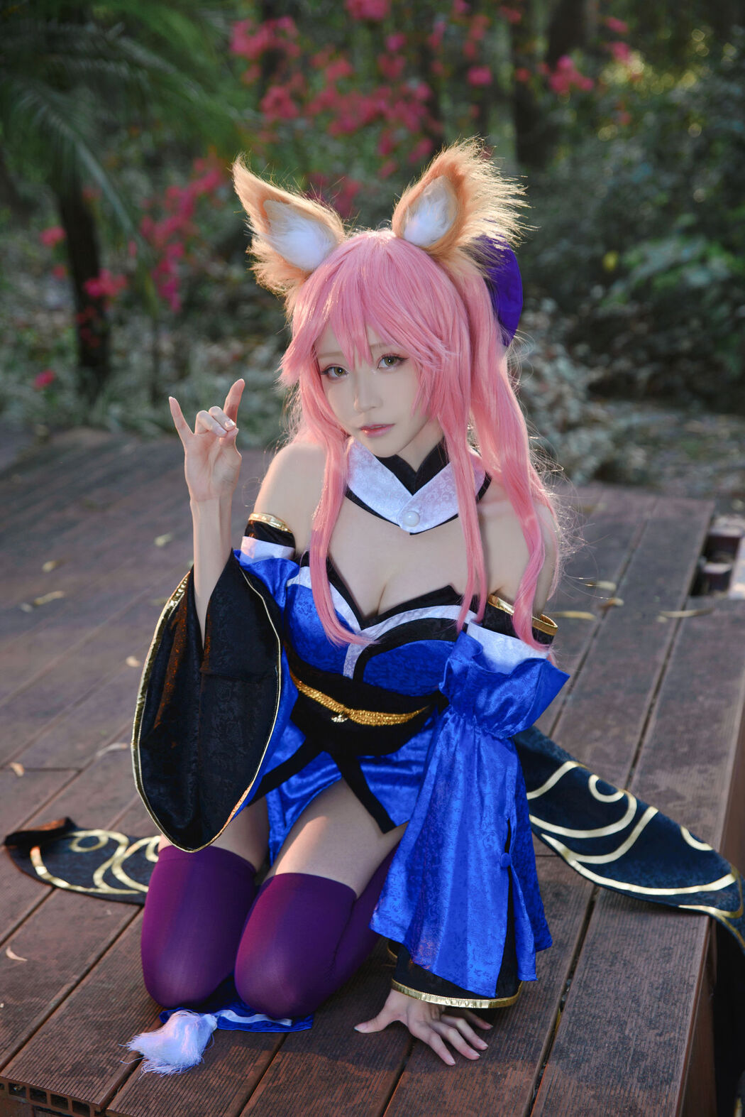 [COS Welfare] Long Legs Coser Qingqingzi Js - Town Magic Song Ye Ying + Tamamo Front