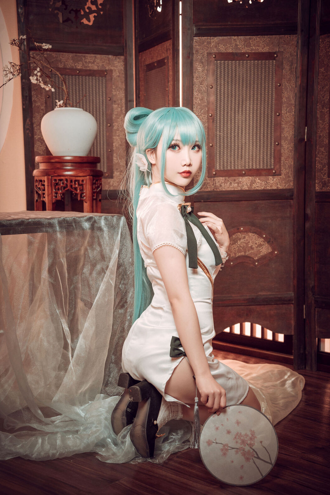 [COS Welfare] Cute and Popular Coser Noodle Fairy - Hatsune Cheongsam