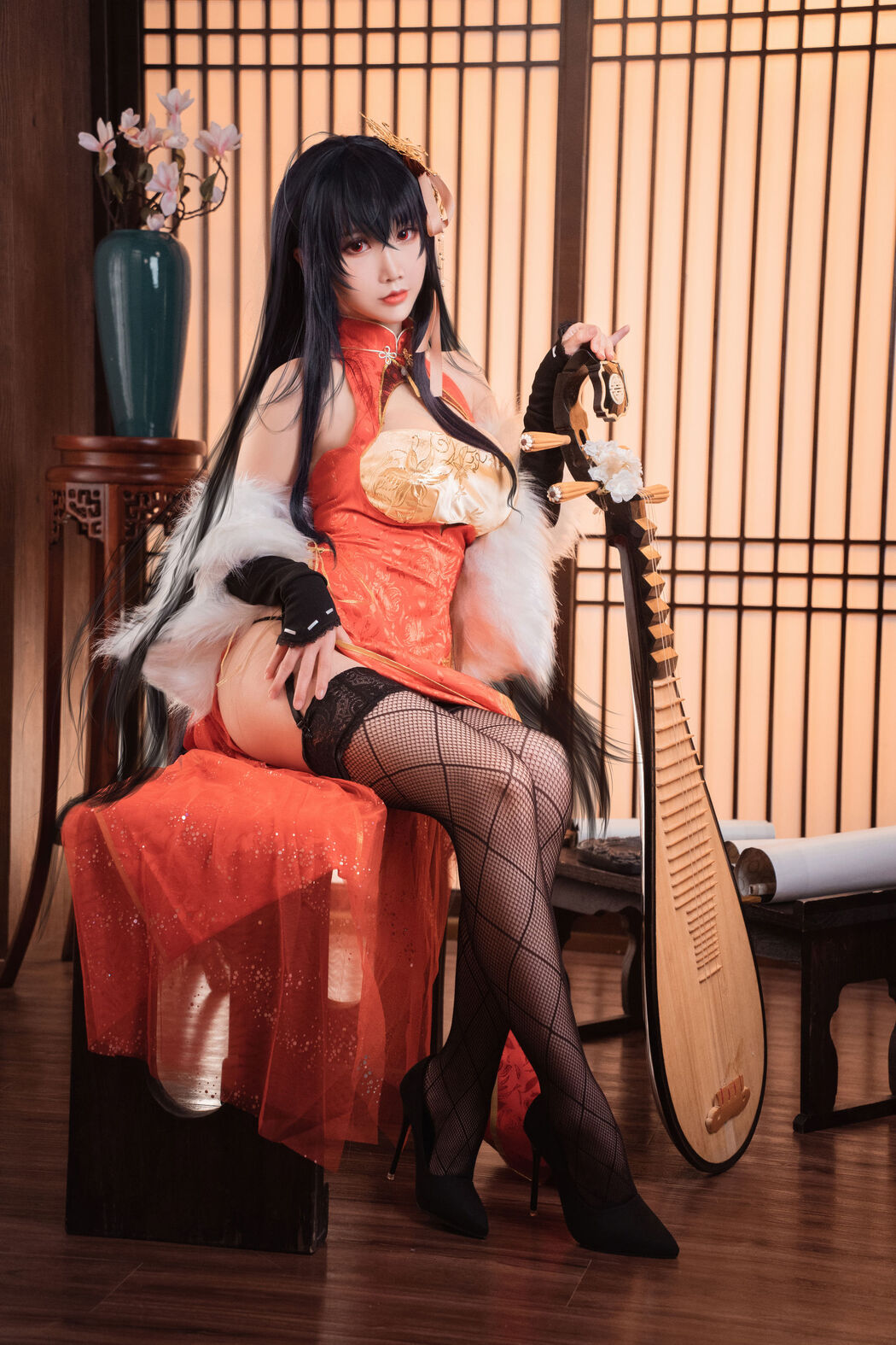 [COS Welfare] Cute and Popular Coser Noodle Fairy - Dafeng Cheongsam