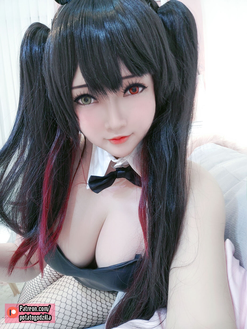 [COS Welfare] Miss Coser Potato Godzilla - Kurumi Tokisaki Bunny Girl