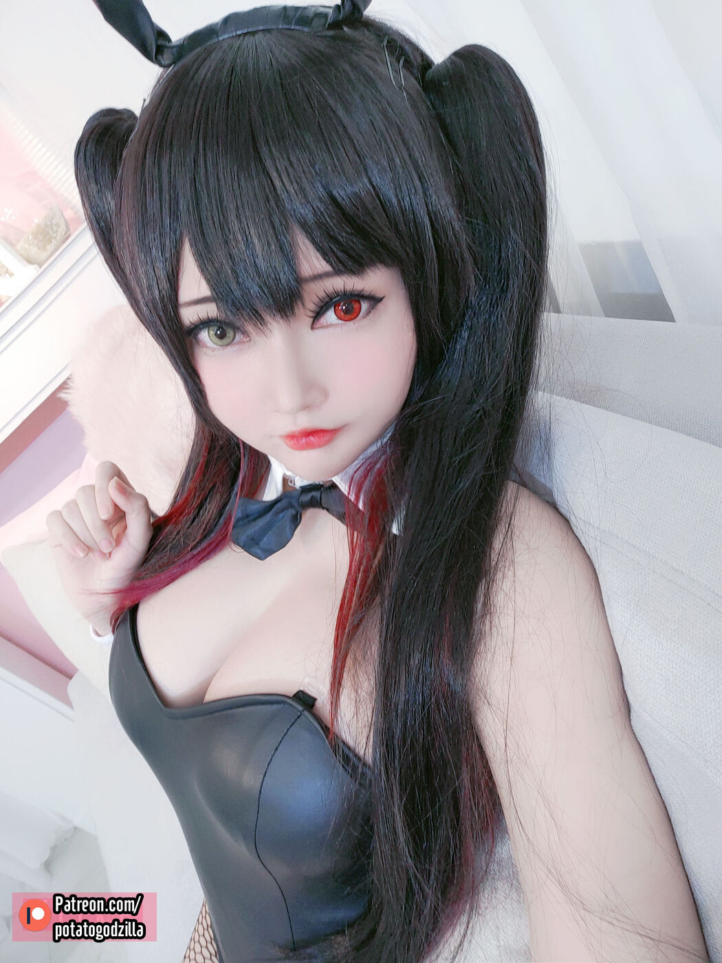 [COS Welfare] Miss Coser Potato Godzilla - Kurumi Tokisaki Bunny Girl