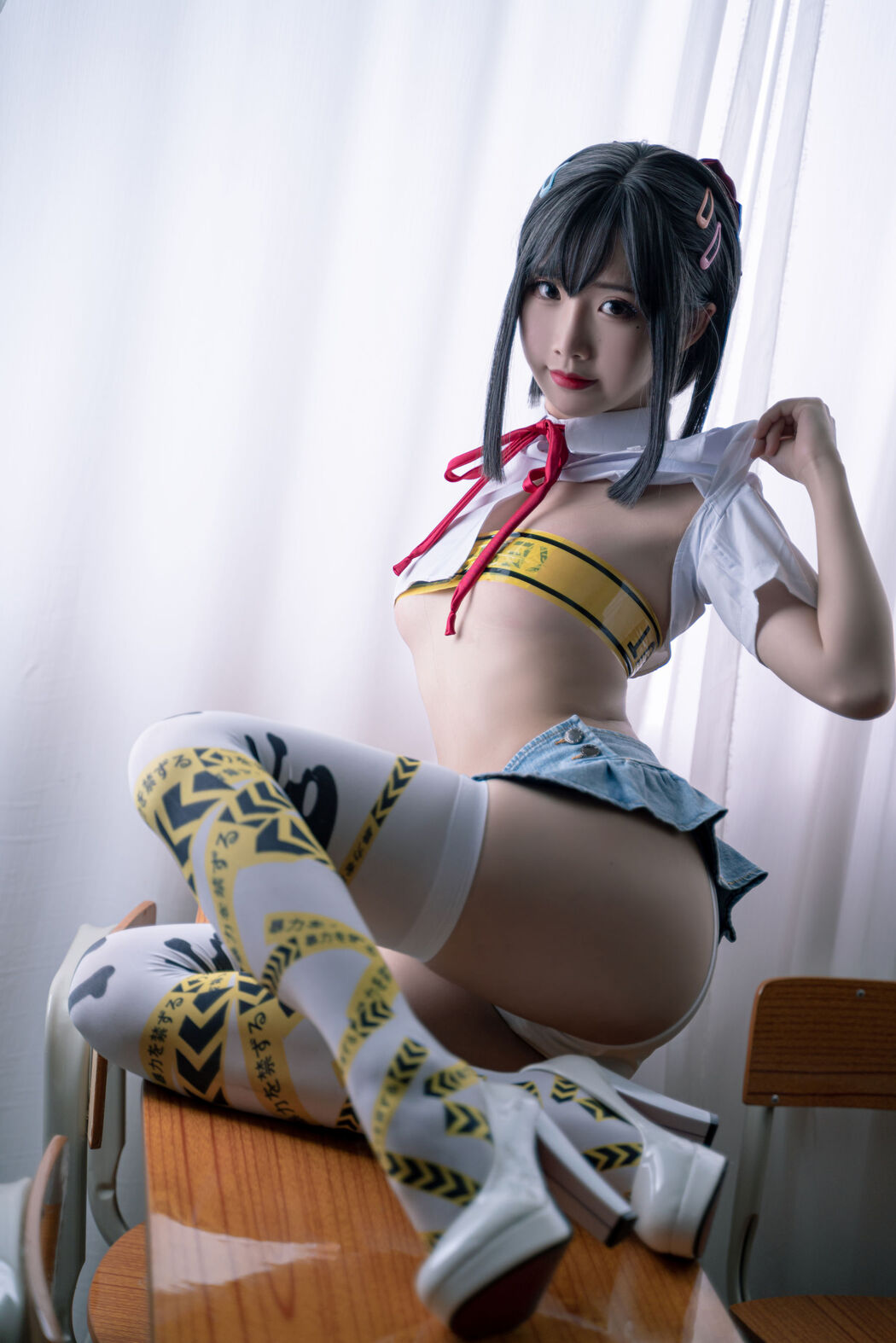 [COS Welfare] Cute and Popular Coser Noodle Fairy - Short School Uniform Tape