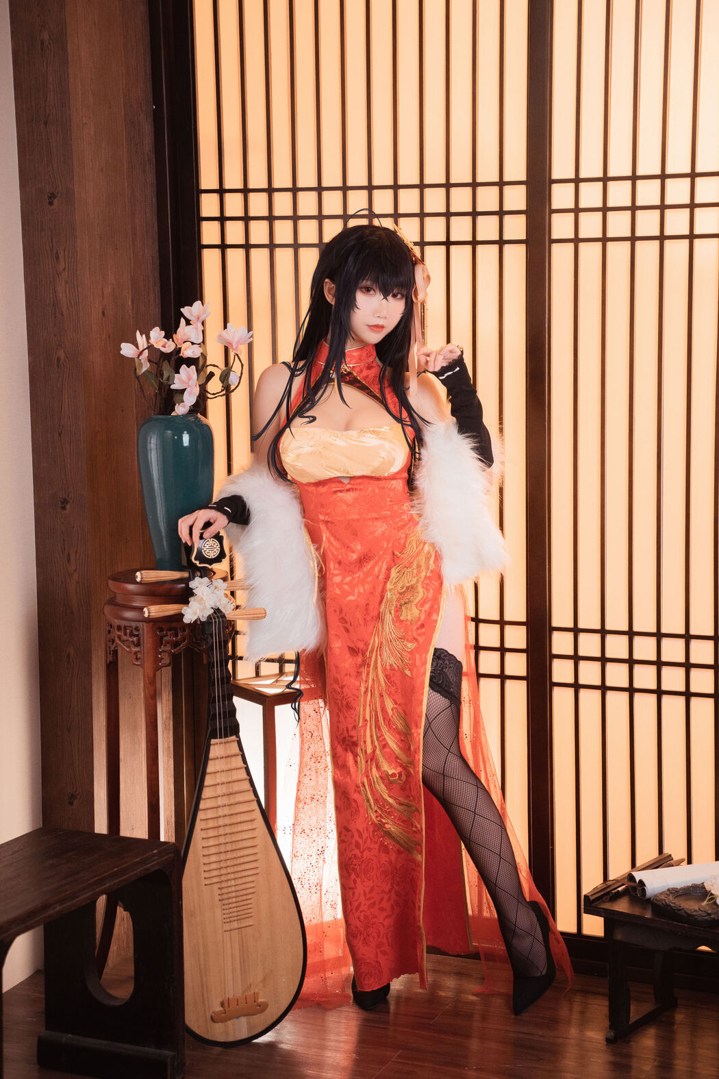 [COS Welfare] Cute and Popular Coser Noodle Fairy - Dafeng Cheongsam