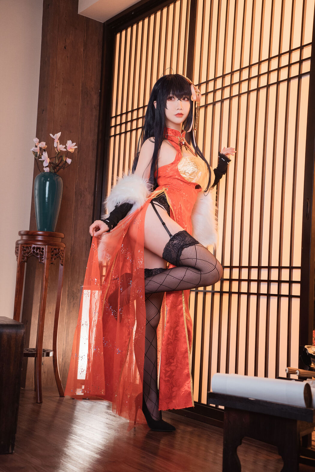 [COS Welfare] Cute and Popular Coser Noodle Fairy - Dafeng Cheongsam