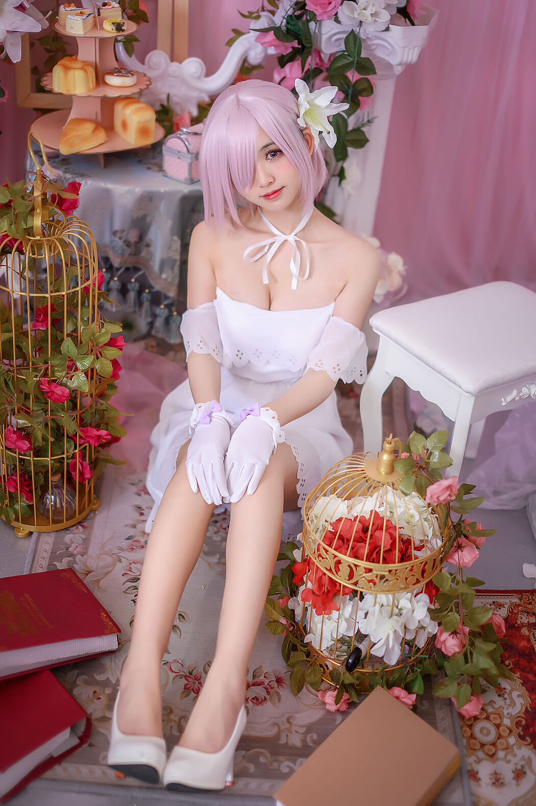 Popular Coser Eel Fei Er "Ma Xiu White Dress"