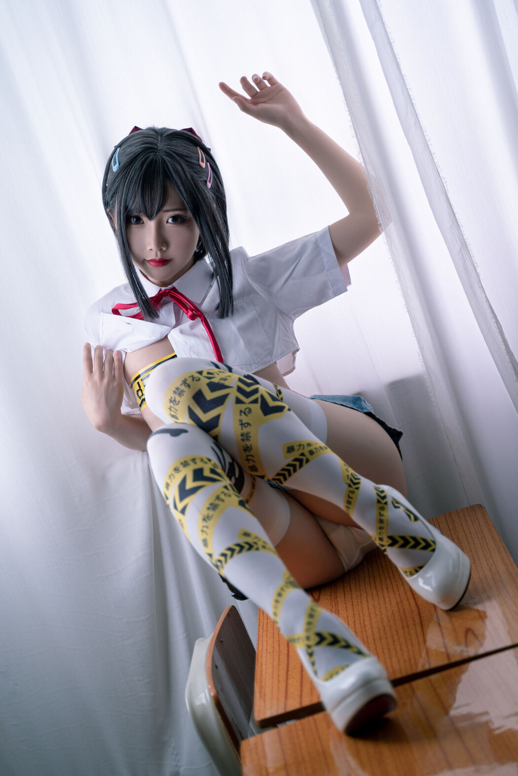 [COS Welfare] Cute and Popular Coser Noodle Fairy - Short School Uniform Tape