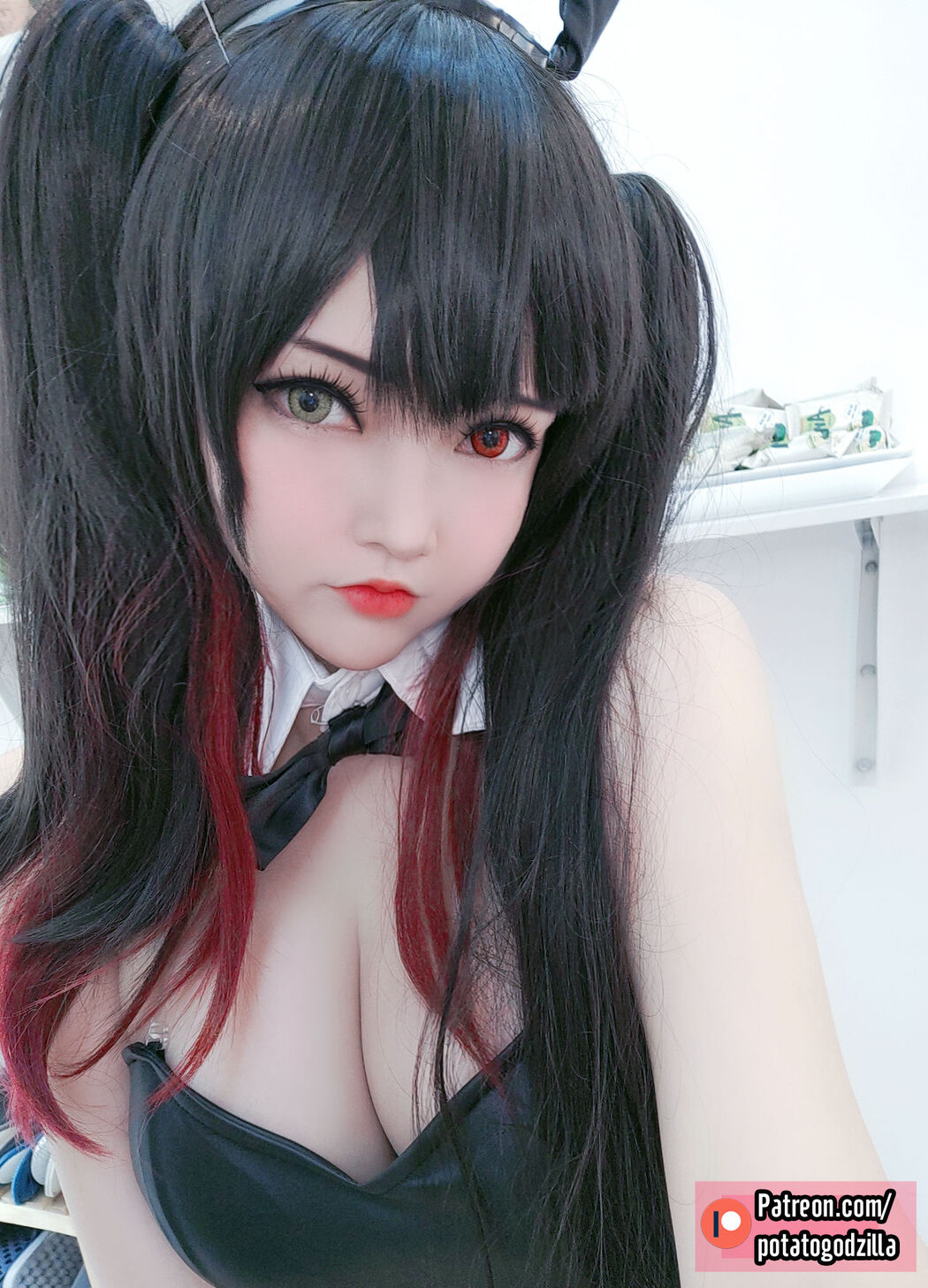 [COS Welfare] Miss Coser Potato Godzilla - Kurumi Tokisaki Bunny Girl