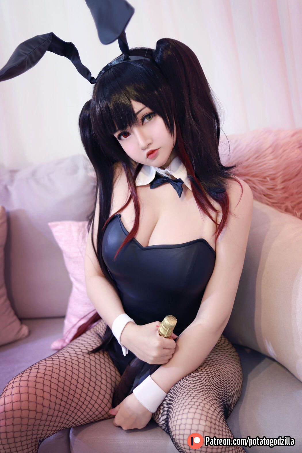 [COS Welfare] Miss Coser Potato Godzilla - Kurumi Tokisaki Bunny Girl