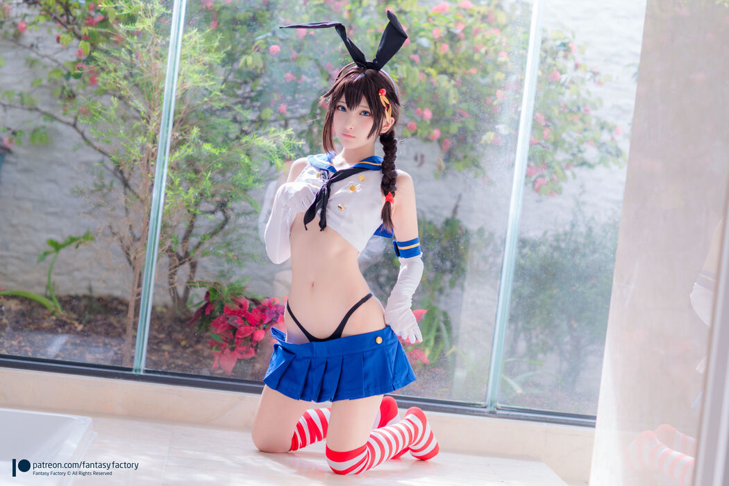COSER Xiaoding "JK Uniform + Sailor Bunny Outside Shooting" [Fantasy Factory]