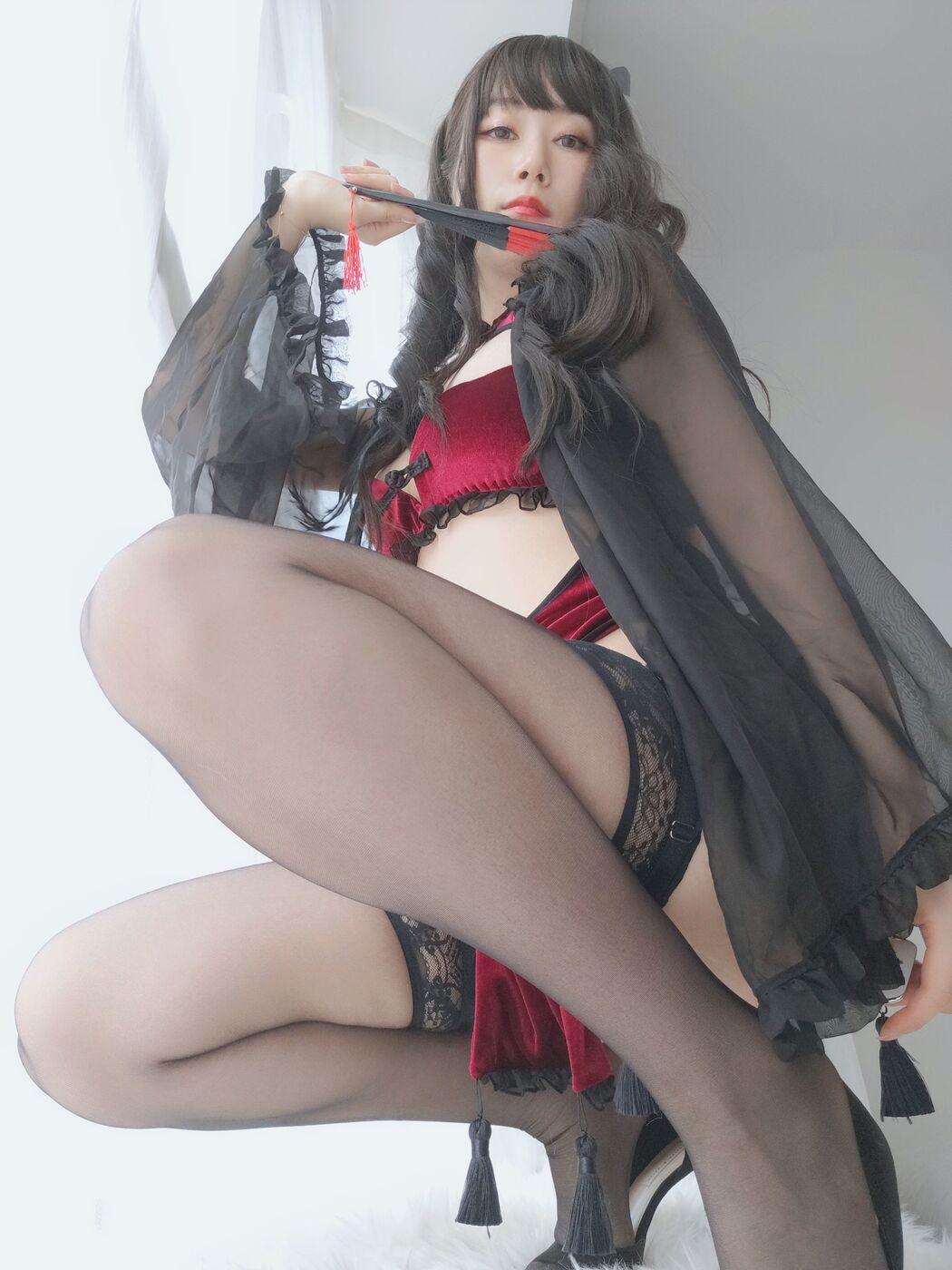 [COS Welfare] Miss Coser Baiyin - Red Velvet Cheongsam