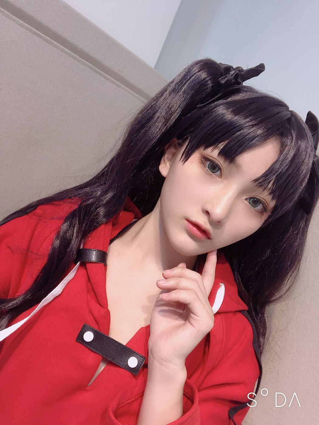 COSER Xiaoding "Bicycle Girl Vinyl Sexy Net Shirt" [Fantasy Factory]