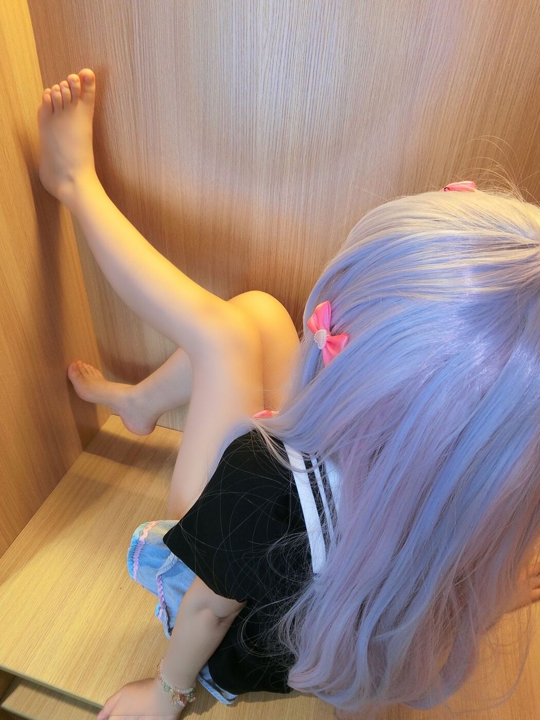 [COS Welfare] Cute girl Coser shakes yoyo - tender foot loli