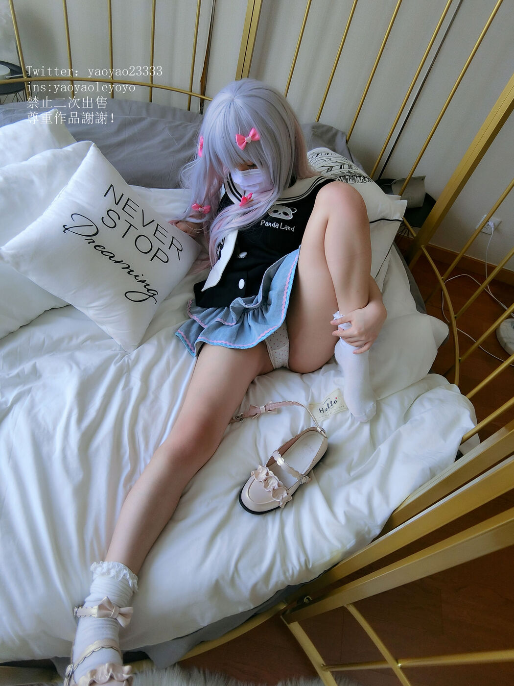 [COS Welfare] Cute girl Coser shakes yoyo - tender foot loli