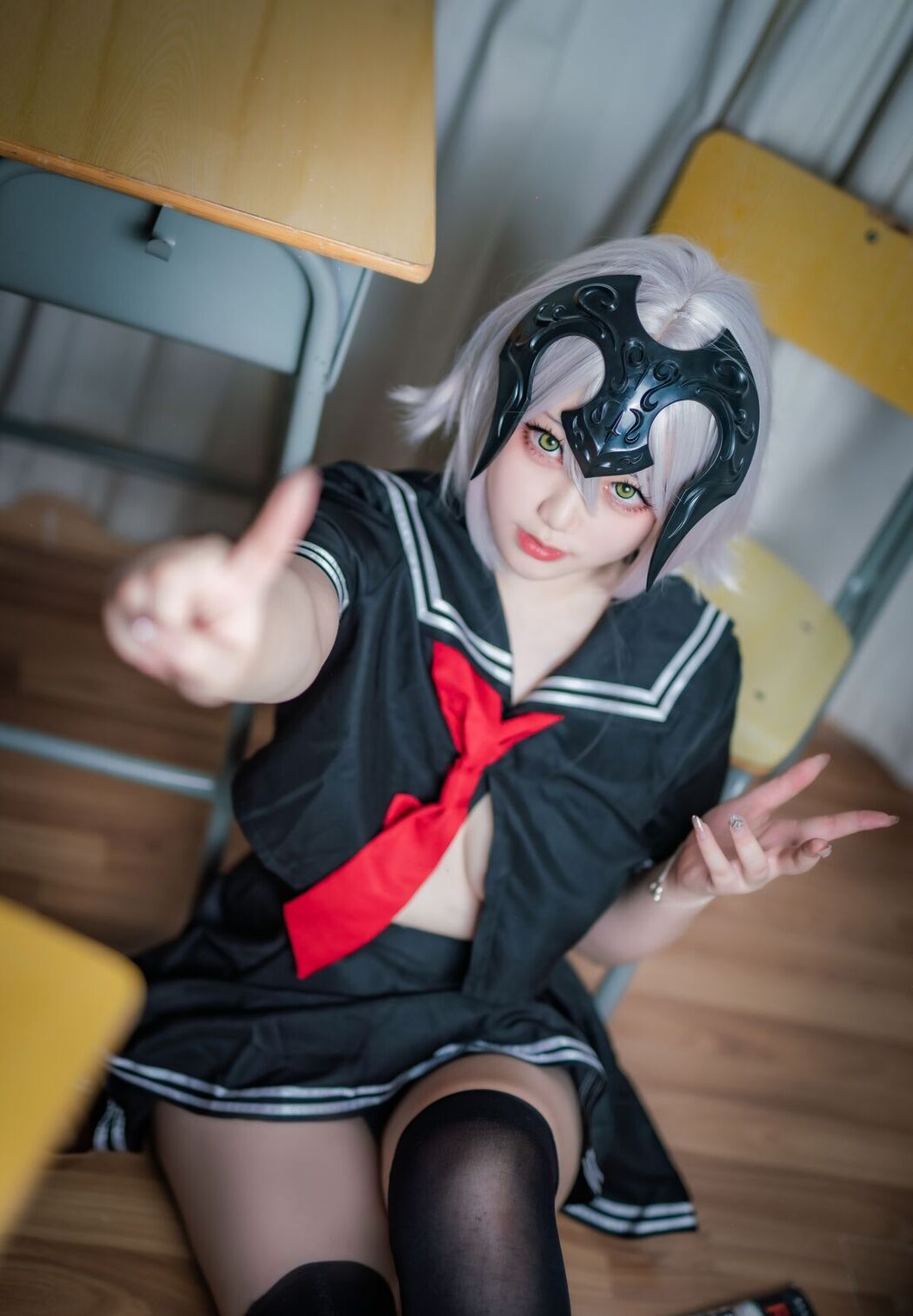 Coser@Halo_酱 – 黑贞校服