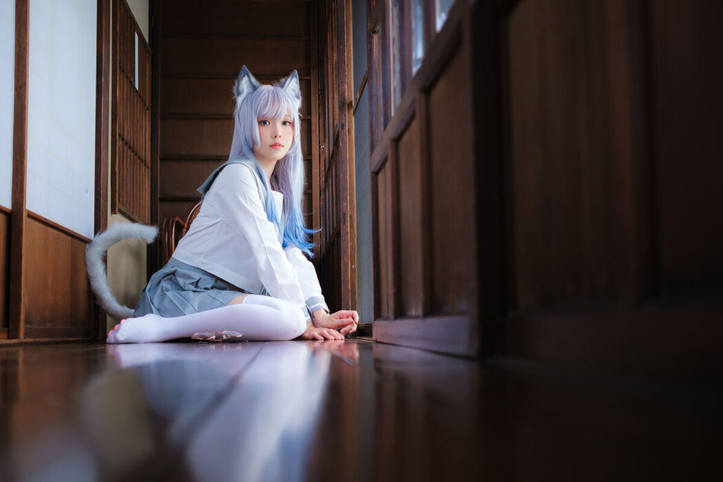 Coser@ElyEE子 Ely_eee – 緣廊白貓