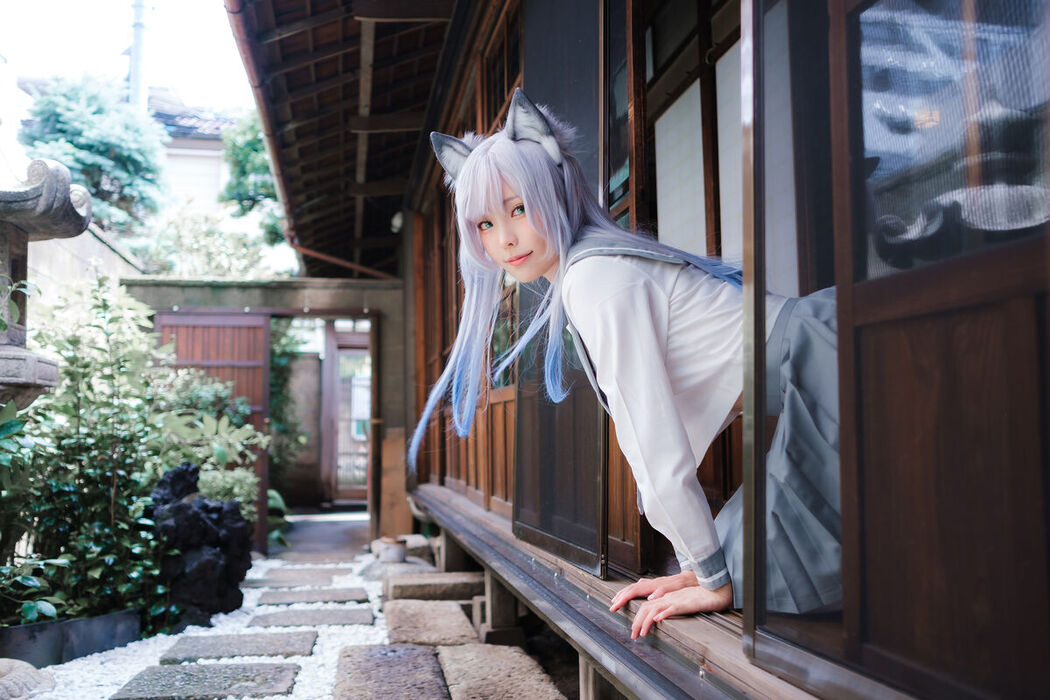 Coser@ElyEE子 Ely_eee – 緣廊白貓