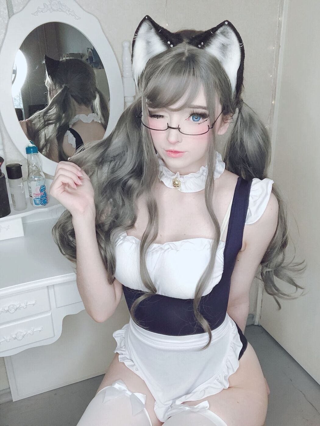 Coser@Candy_Ball &#8211; Maid Swimsuit