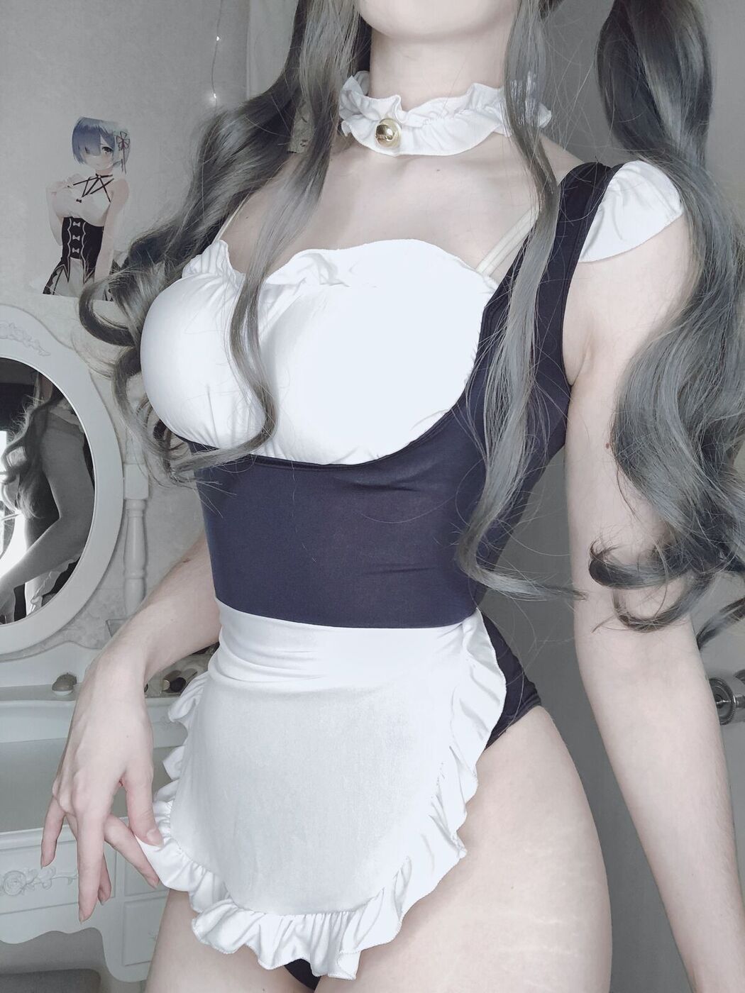 Coser@Candy_Ball &#8211; Maid Swimsuit