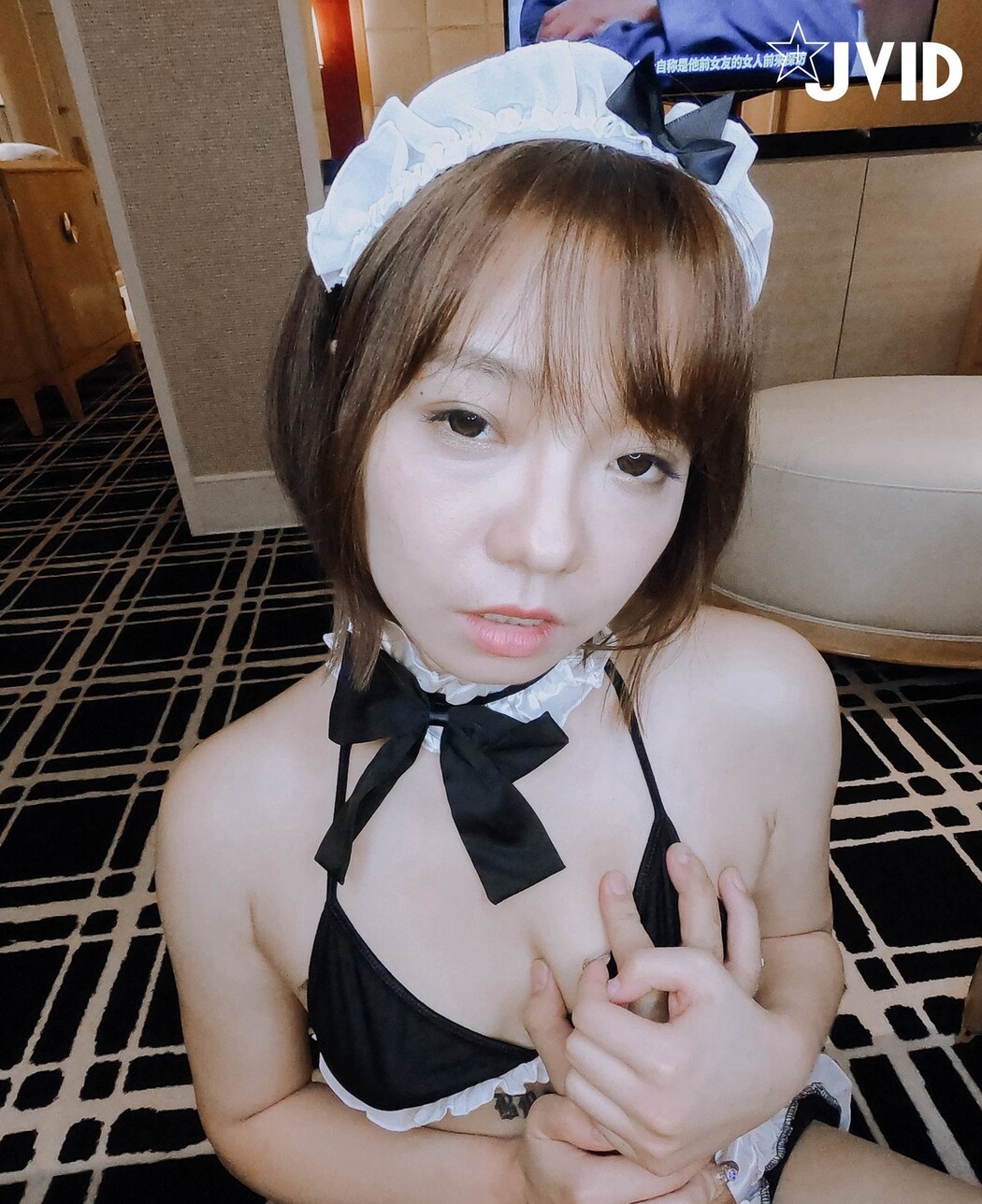 JVID精品 四点全开单点性玩物美尻钟点女仆 玩具 束缚 性玩物 丝袜淫穴爆表 Set.03