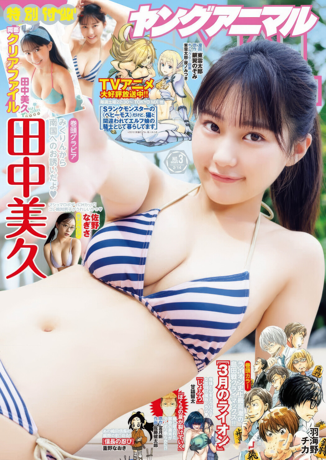 田中美久・佐野なぎさ, Young Animal 2025 No.03 (ヤングアニマル 2025年3号) Cover Photo