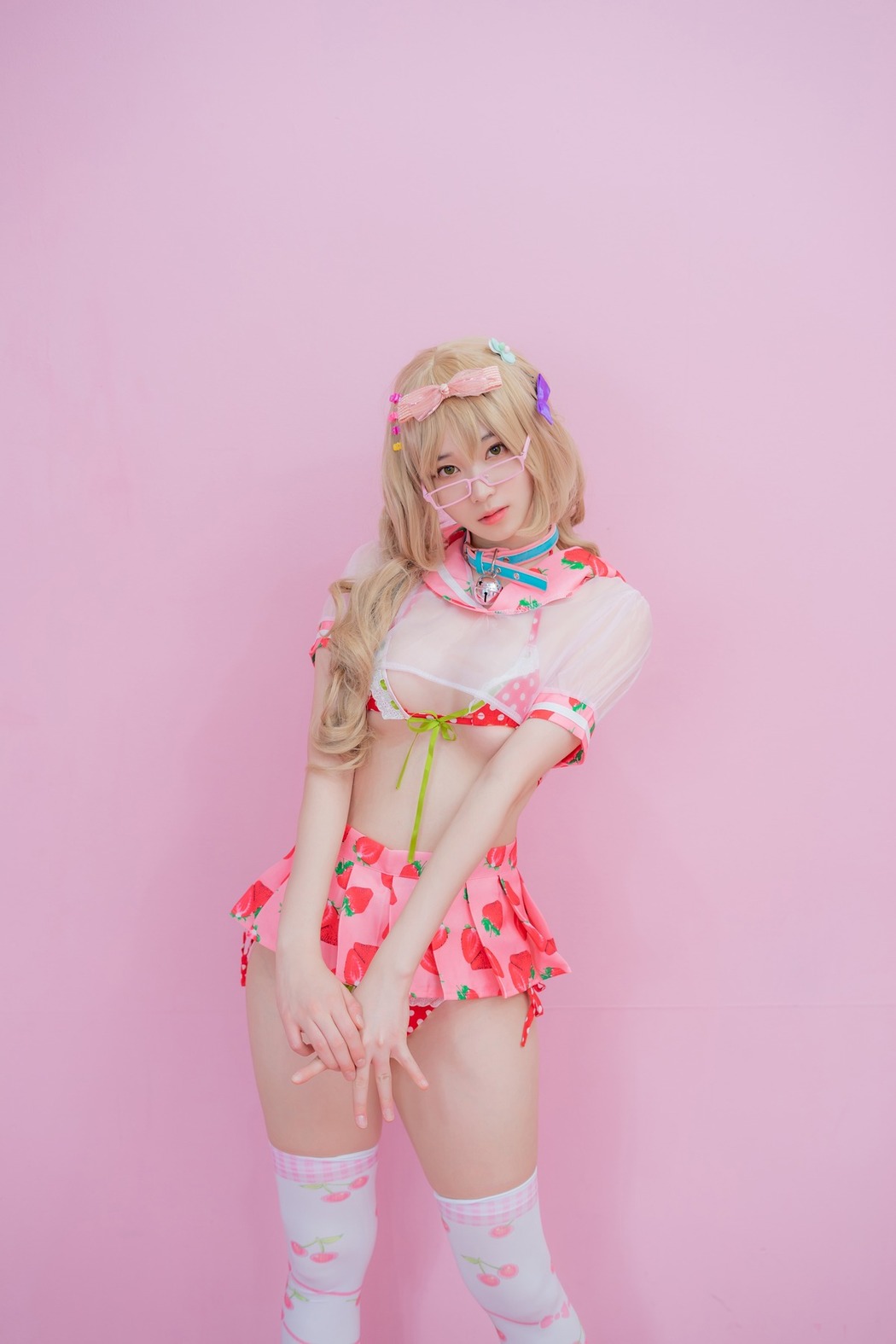 Bambi 밤비, [CreamSoda] Over knee socks Set.01