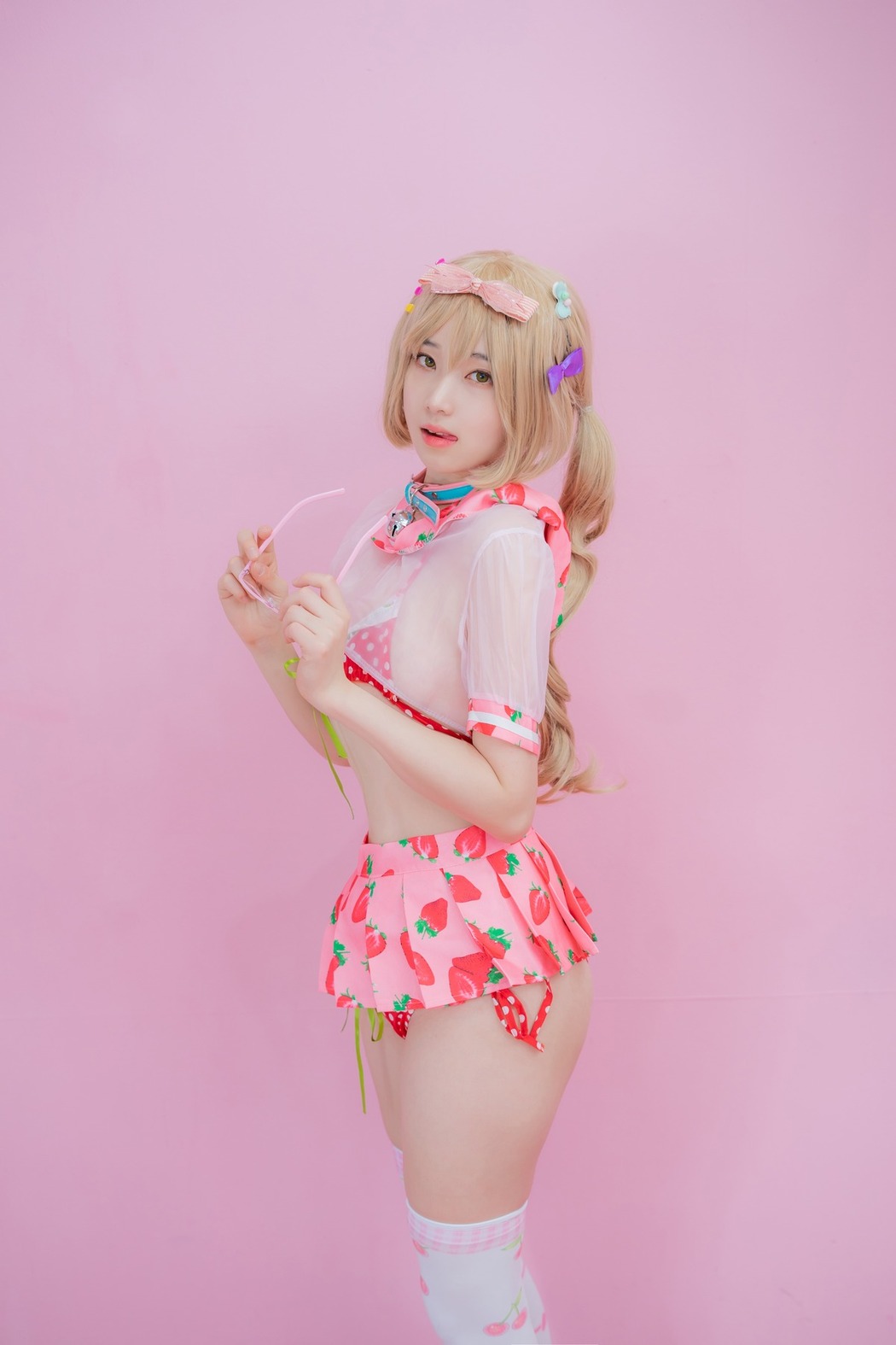 Bambi 밤비, [CreamSoda] Over knee socks Set.01