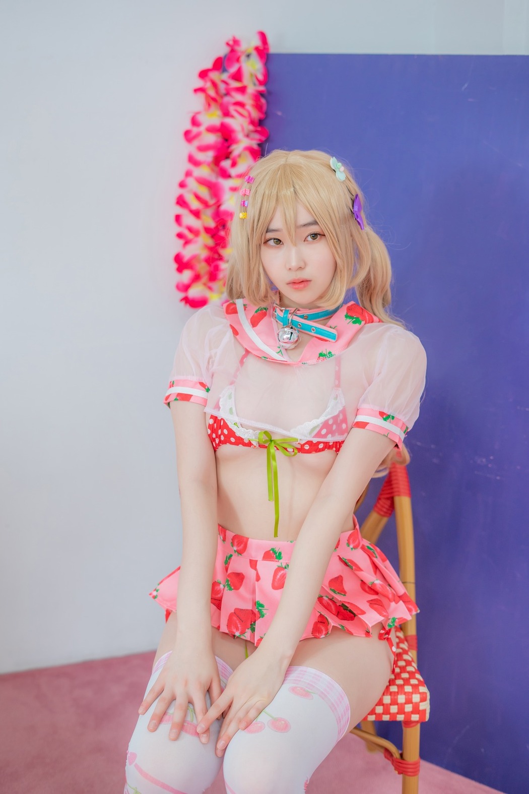 Bambi 밤비, [CreamSoda] Over knee socks Set.01