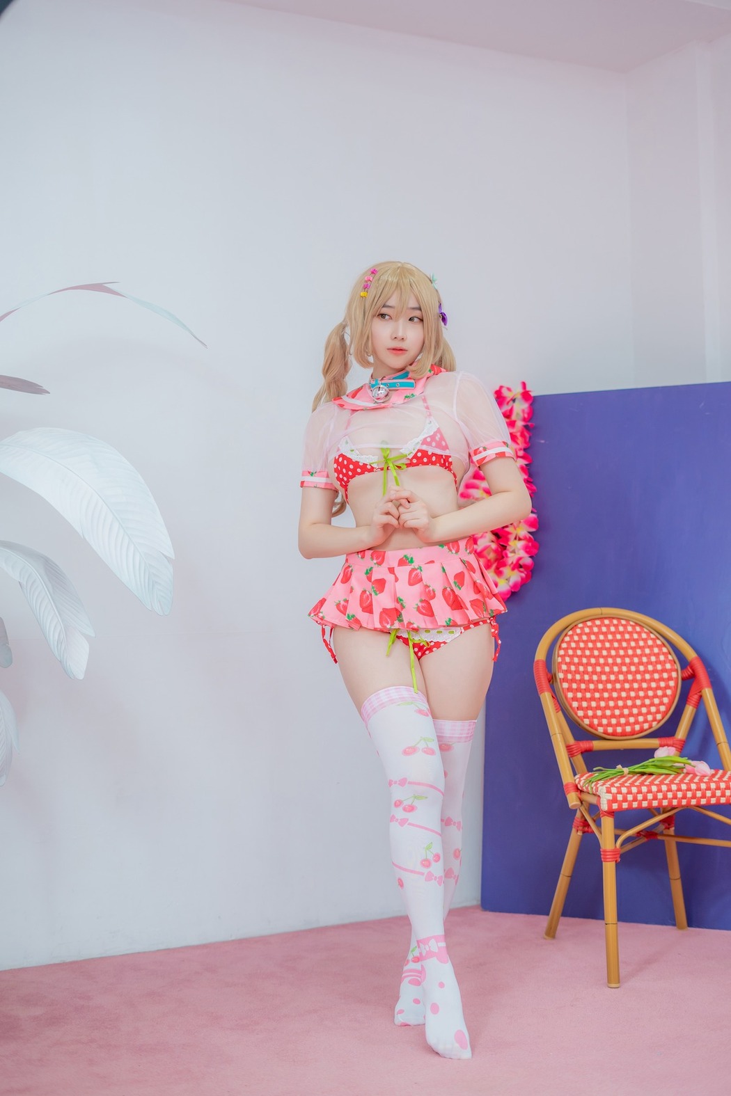 Bambi 밤비, [CreamSoda] Over knee socks Set.01