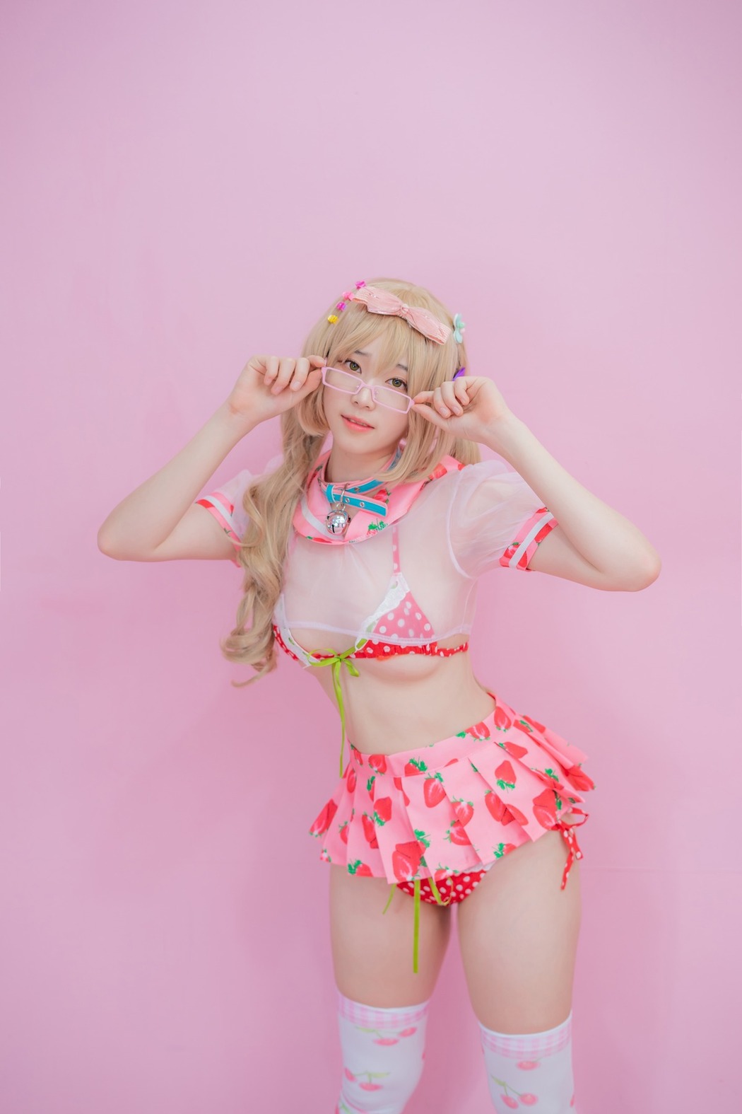 Bambi 밤비, [CreamSoda] Over knee socks Set.01