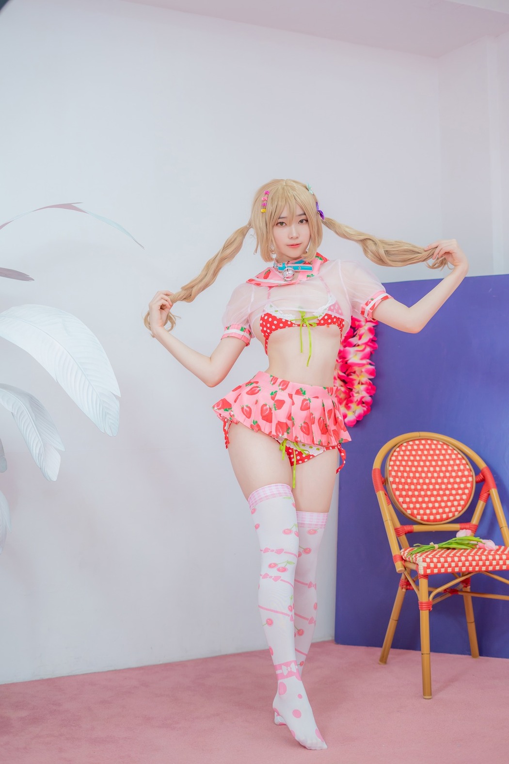 Bambi 밤비, [CreamSoda] Over knee socks Set.01