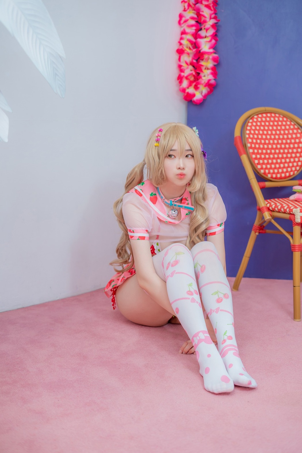 Bambi 밤비, [CreamSoda] Over knee socks Set.01