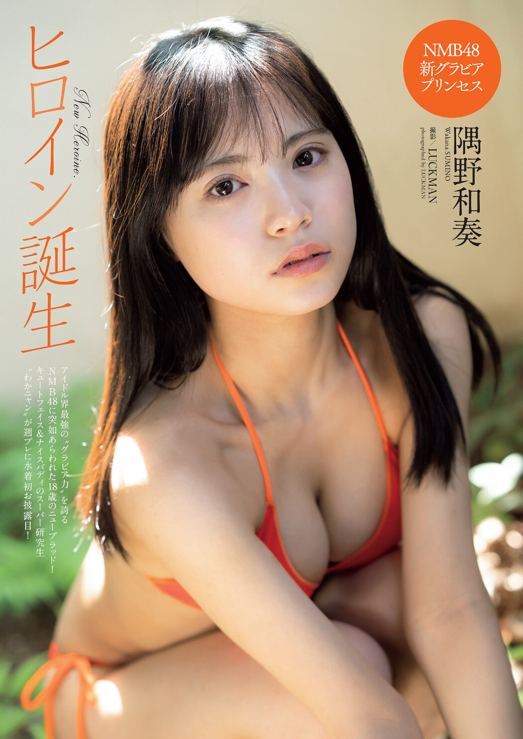 Wakana Sumino 隅野和奏, Weekly Playboy 2022 No.26 (週刊プレイボーイ 2022年26号) Cover Photo