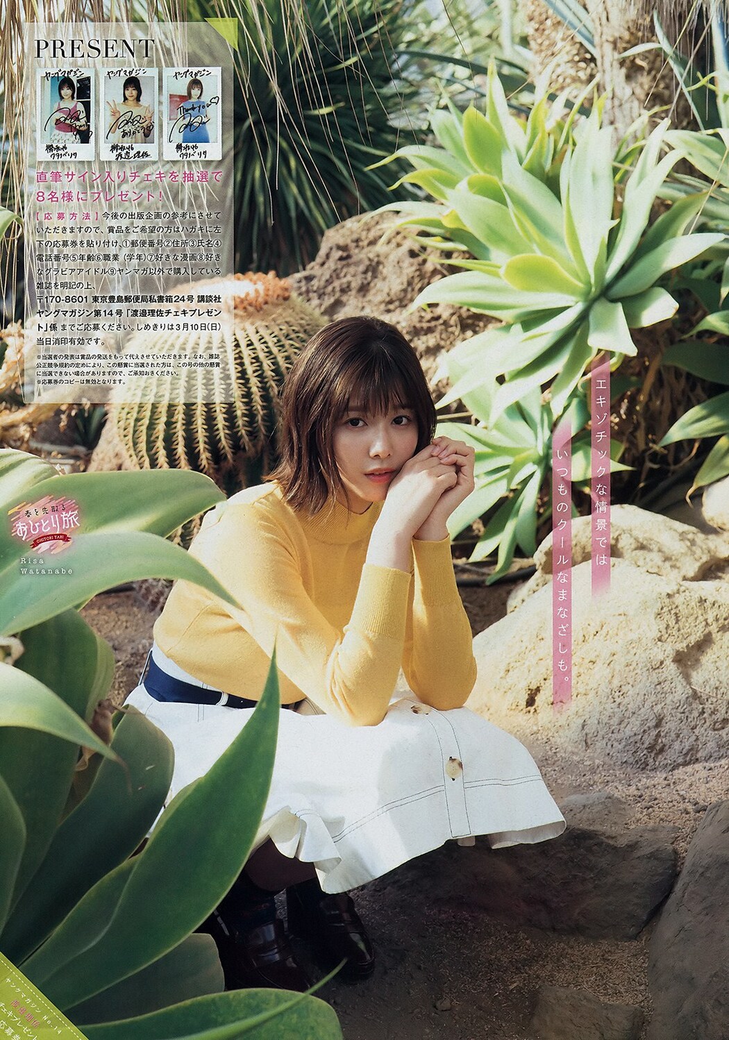 Risa Watanabe 渡邉理佐, Young Magazine 2019 No.14 (ヤングマガジン 2019年14号)